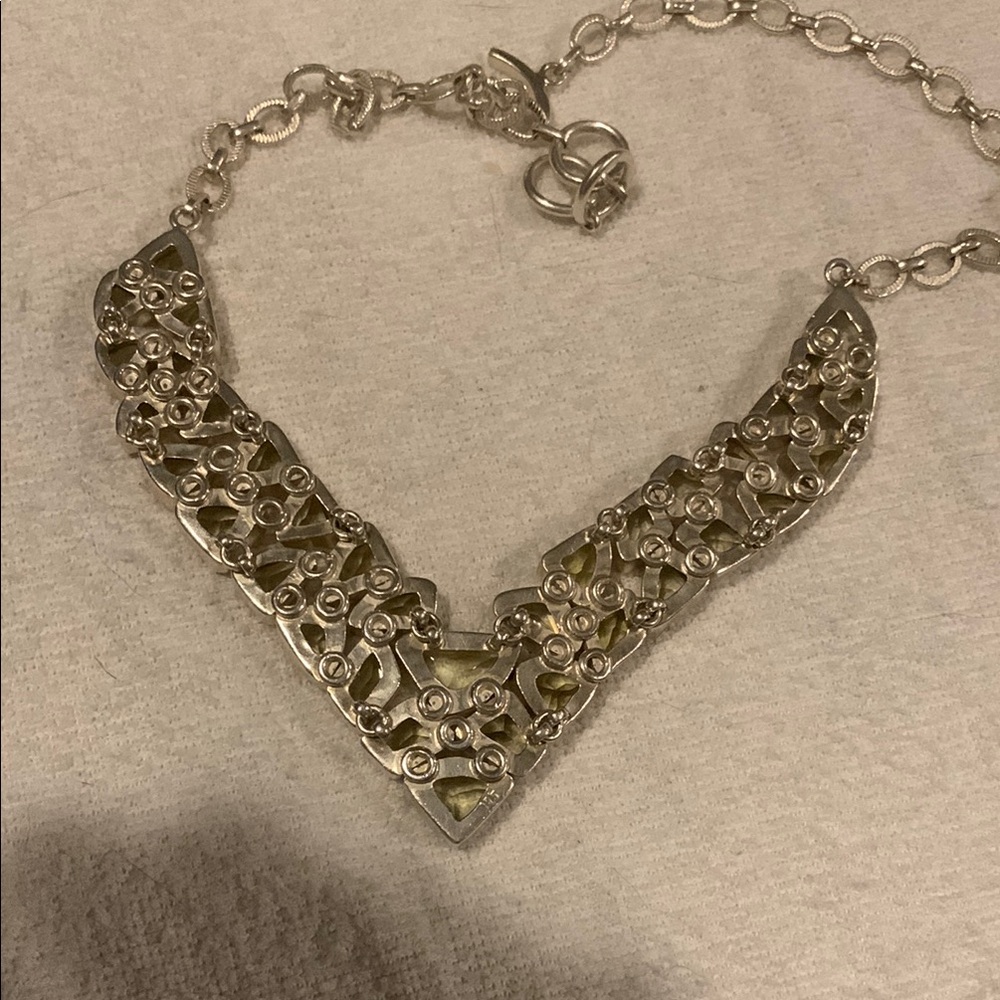 Citrine Gemstone Statement Necklace - image 7